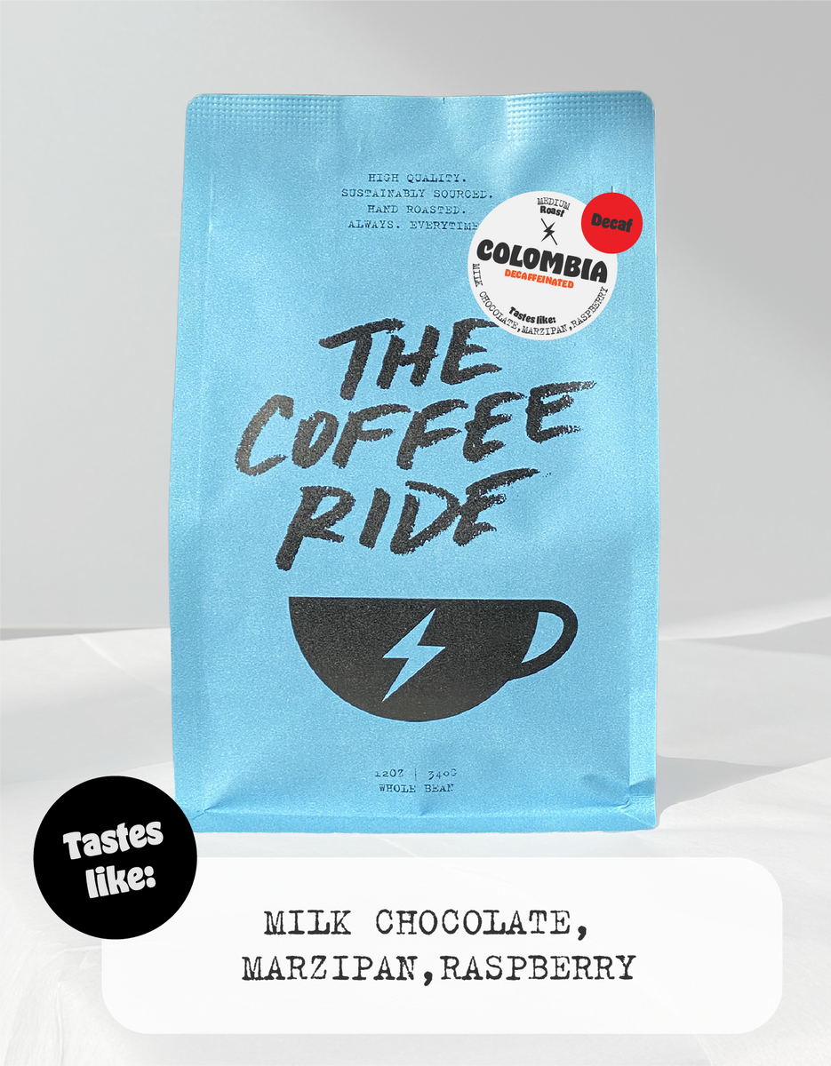 Decaf Colombia Excelso – The Coffee Ride Coffee Roasting Co. Decaf Colombia Excelso – The Coffee Ride Coffee Roasting Co.